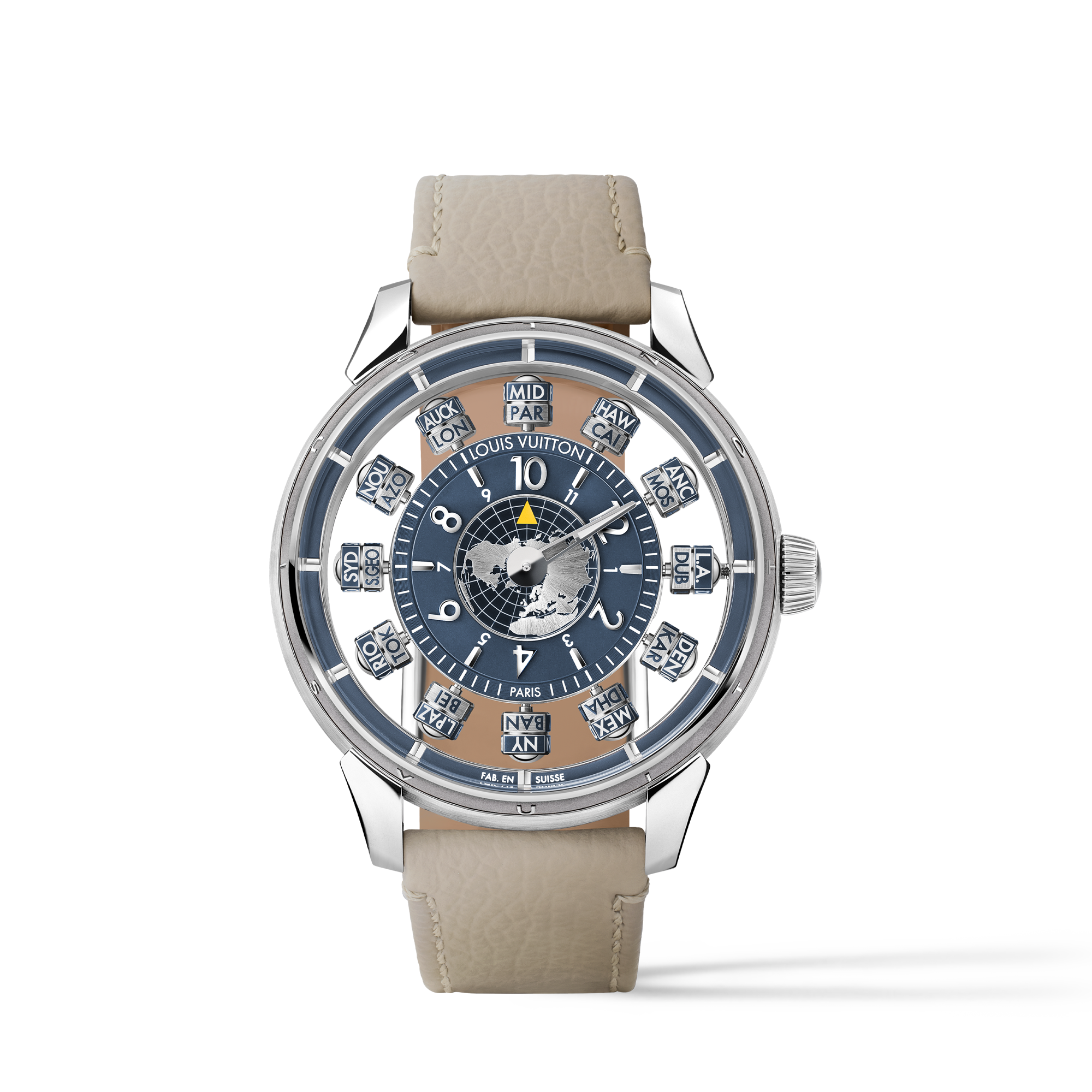 Tambour Taiko Spin Time Air Antipode, Automatic, 42.5mm, White
